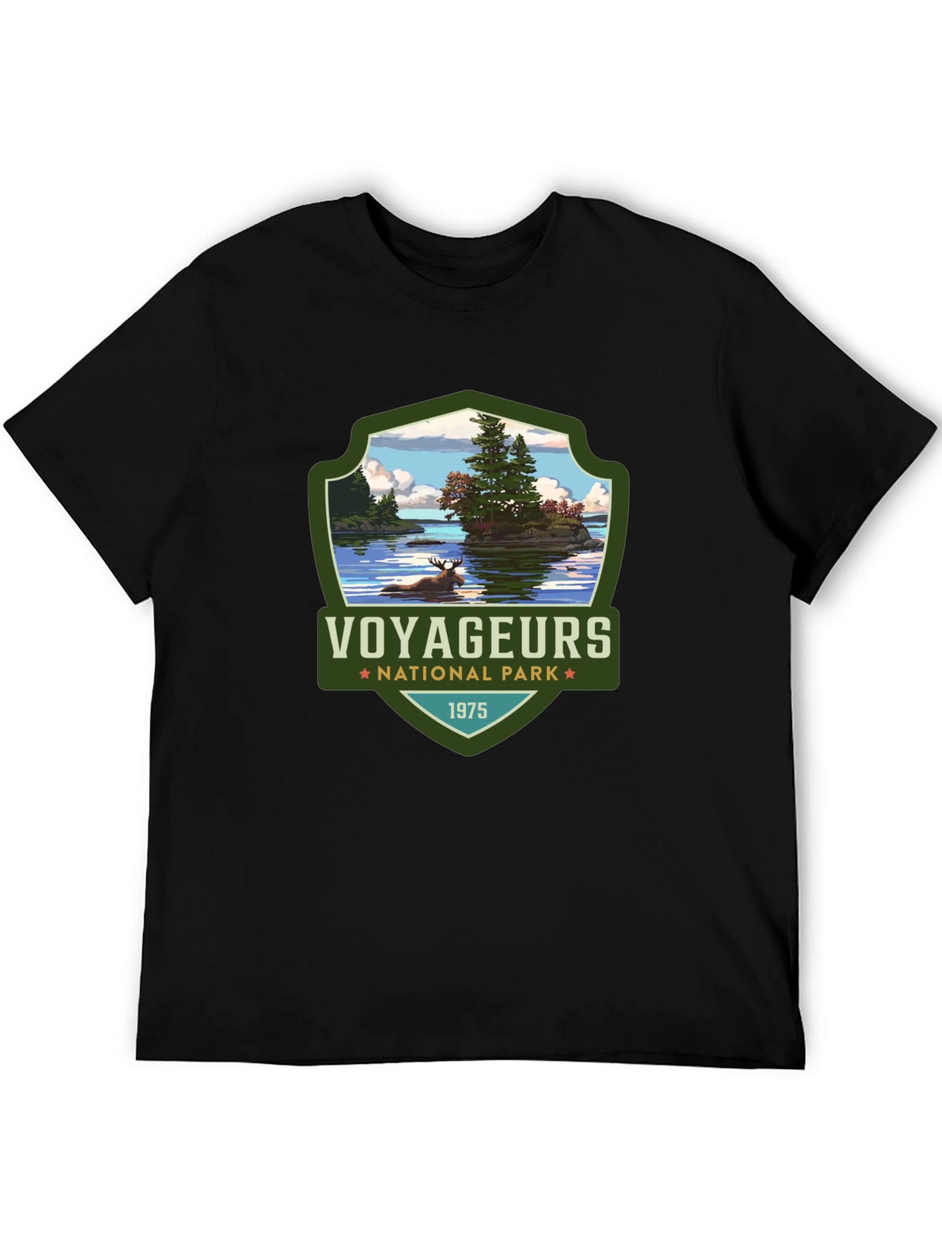 Voyageurs National Park Black T-Shirt