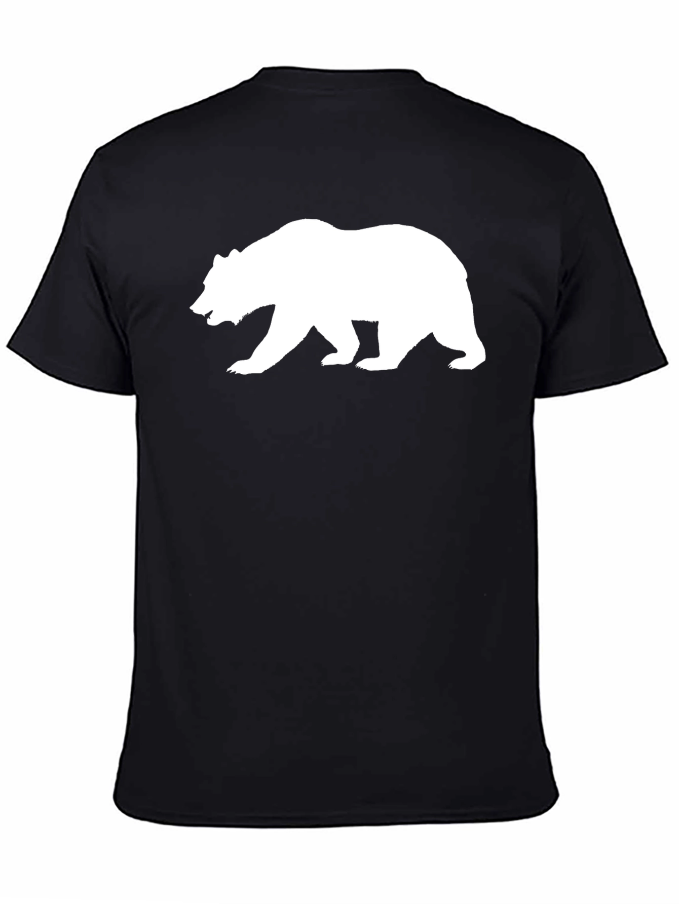 Bear Silhouette Black T-Shirt