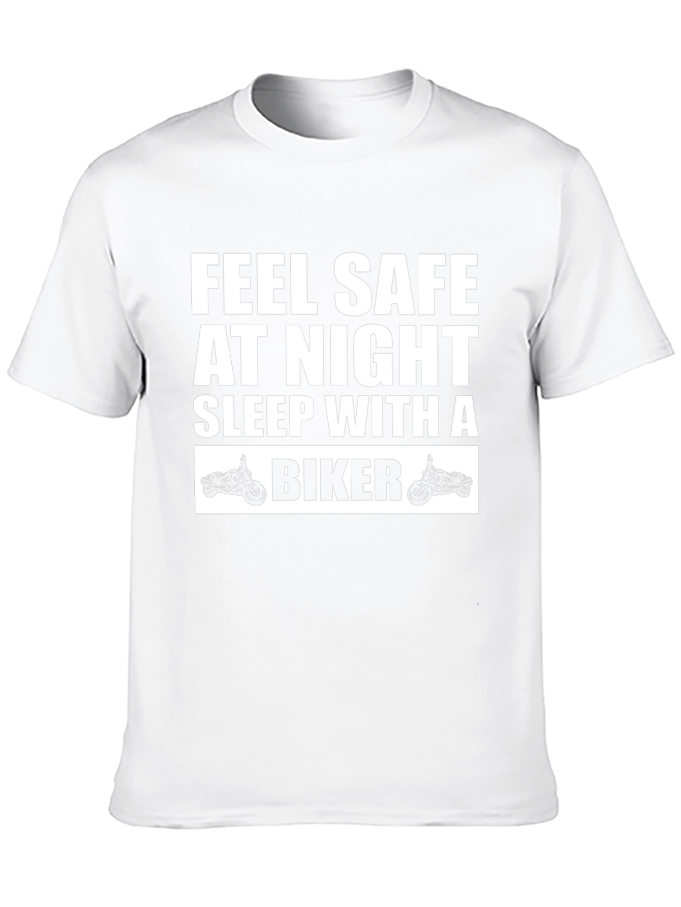 Feel Safe Biker Graphic Tee - Soft Cotton Blend