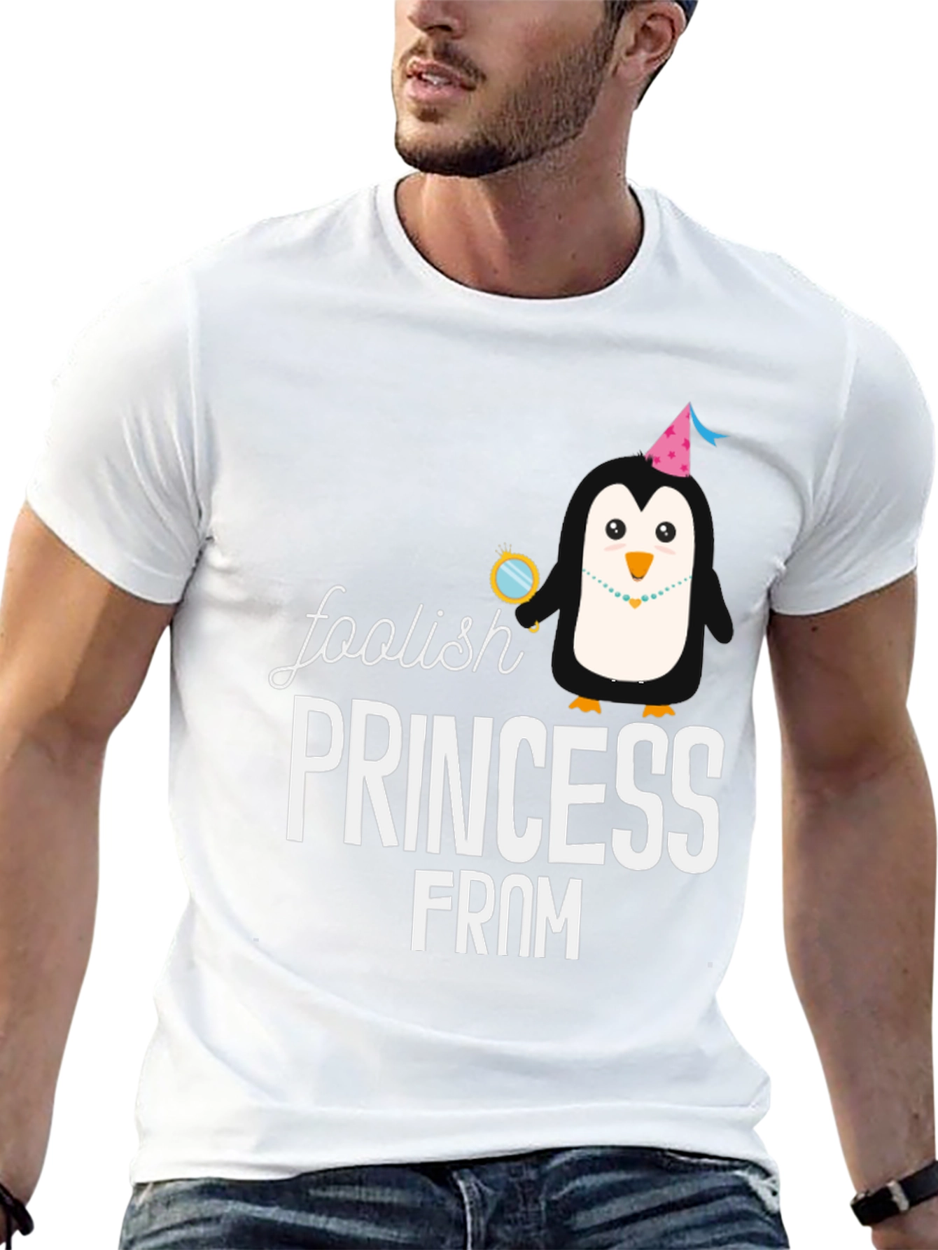 Foolish Princess T-Shirt - Novelty Penguin Tee