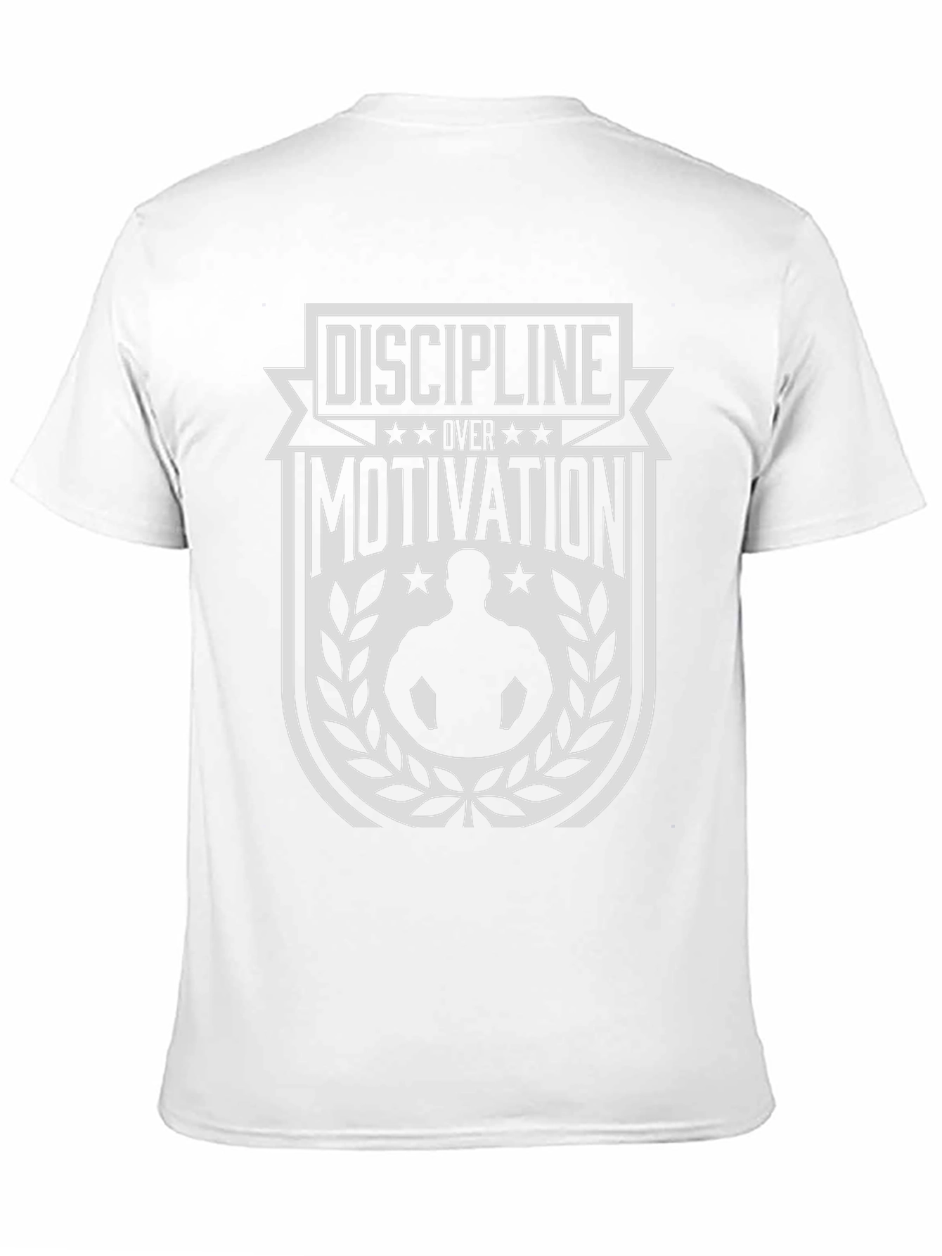 Discipline Over Motivation Black Graphic Tee