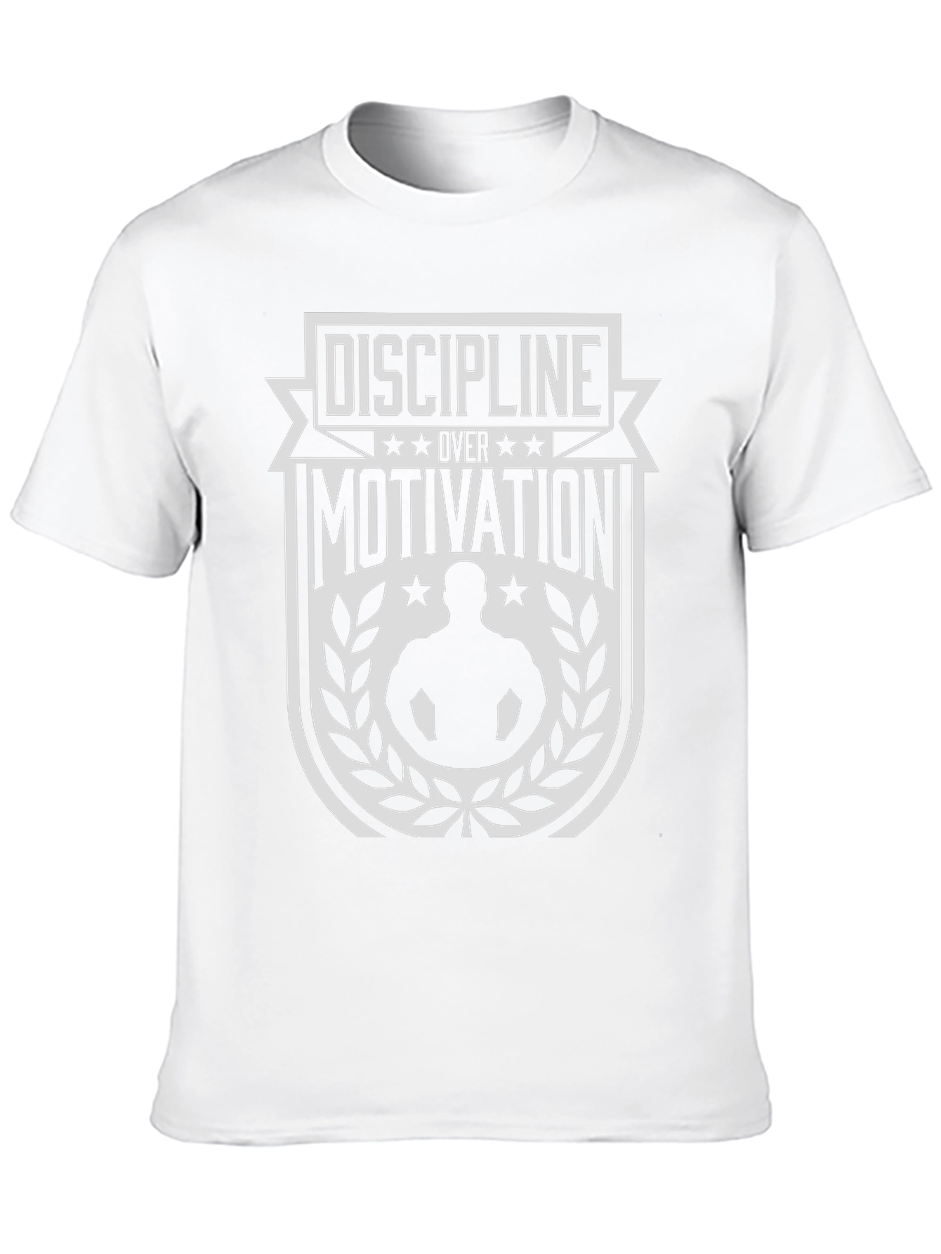 Discipline Over Motivation Black Graphic Tee