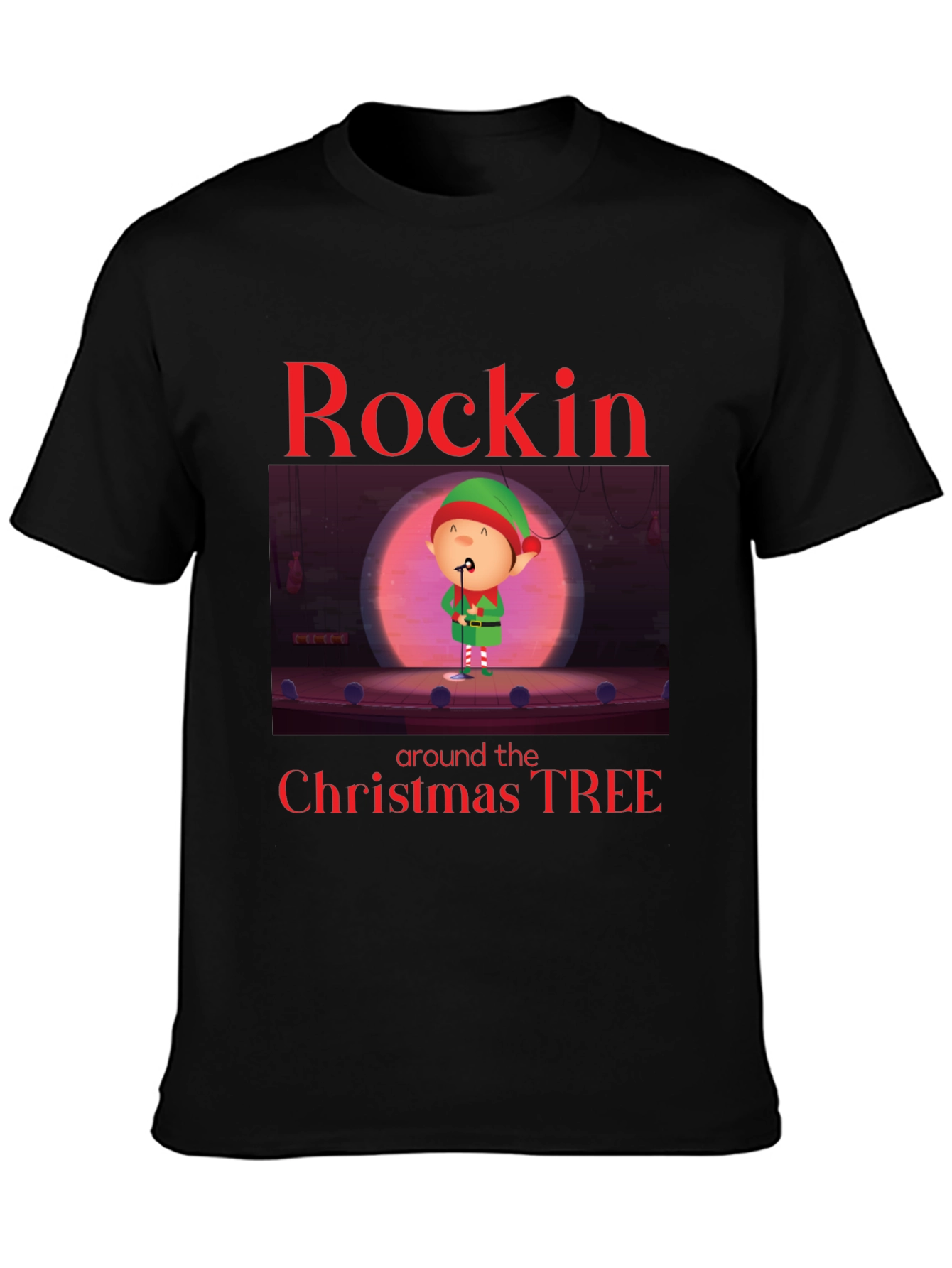 Rockin Around the Christmas Tree Elf Tee