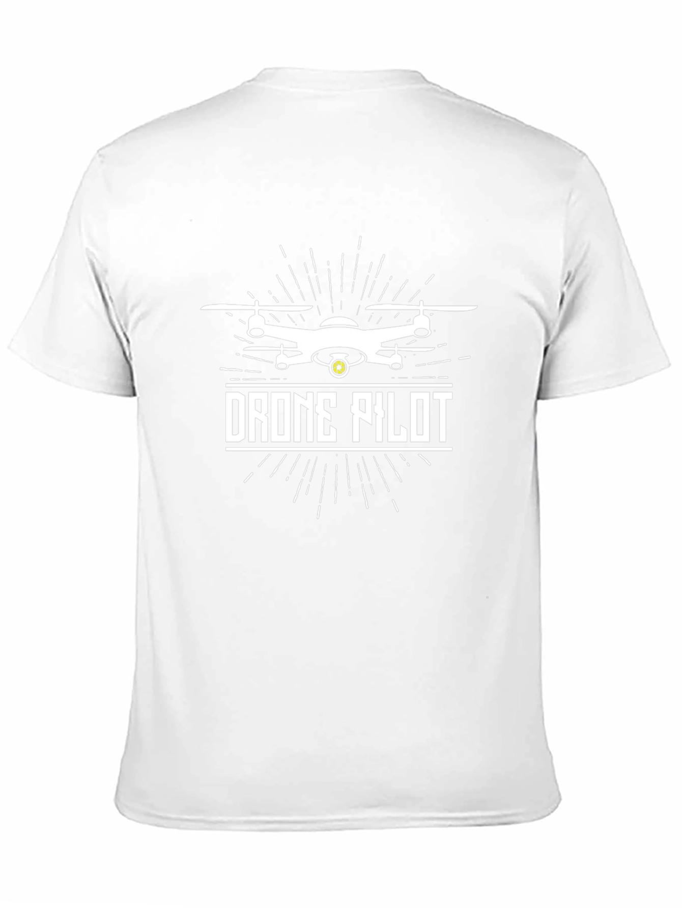 Drone Pilot Graphic Tee - Black Cotton T-Shirt