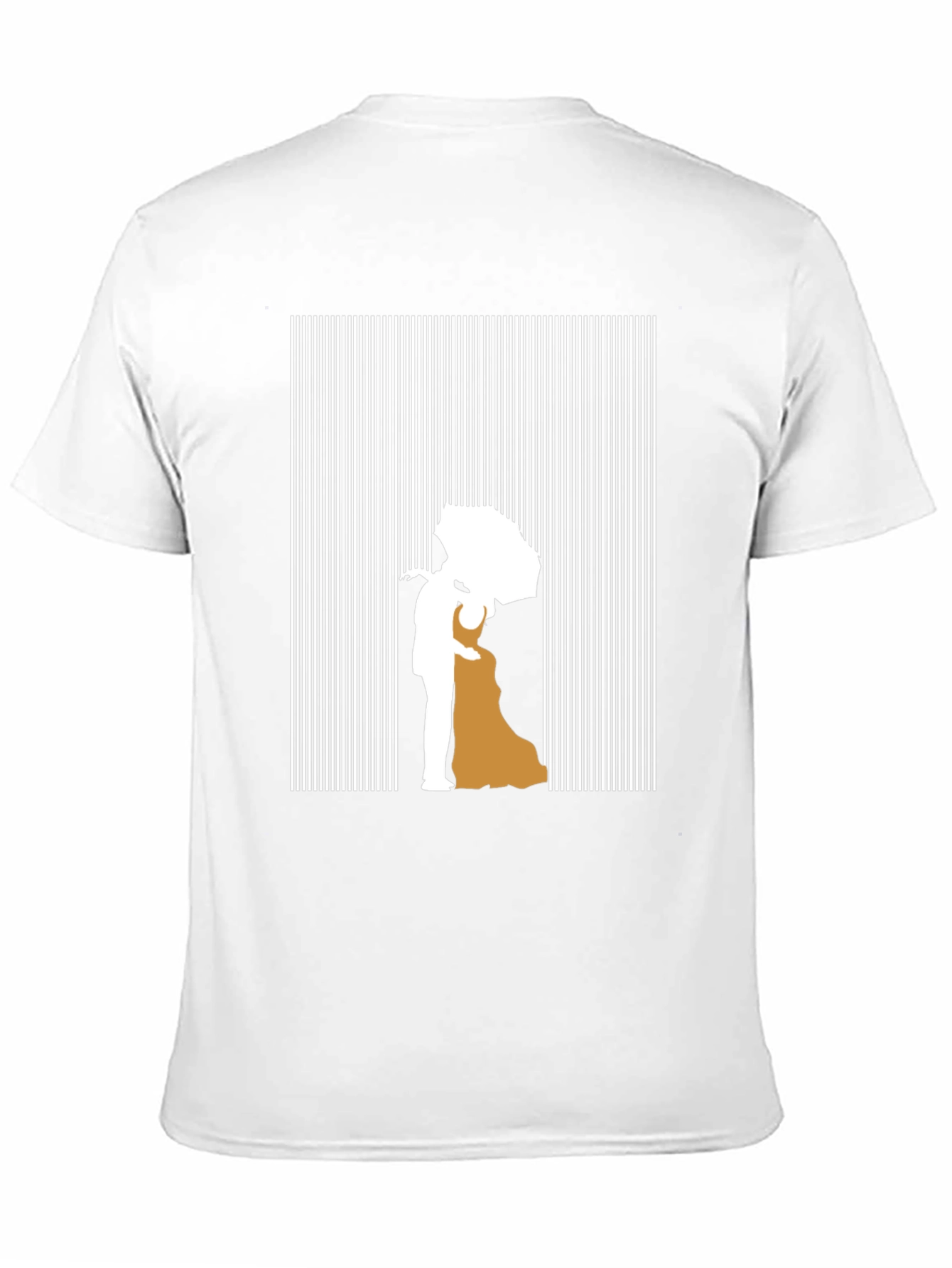 Romantic Couple Silhouette Graphic Tee