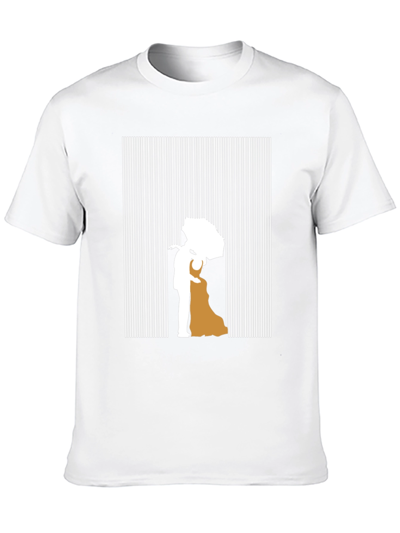 Romantic Couple Silhouette Graphic Tee