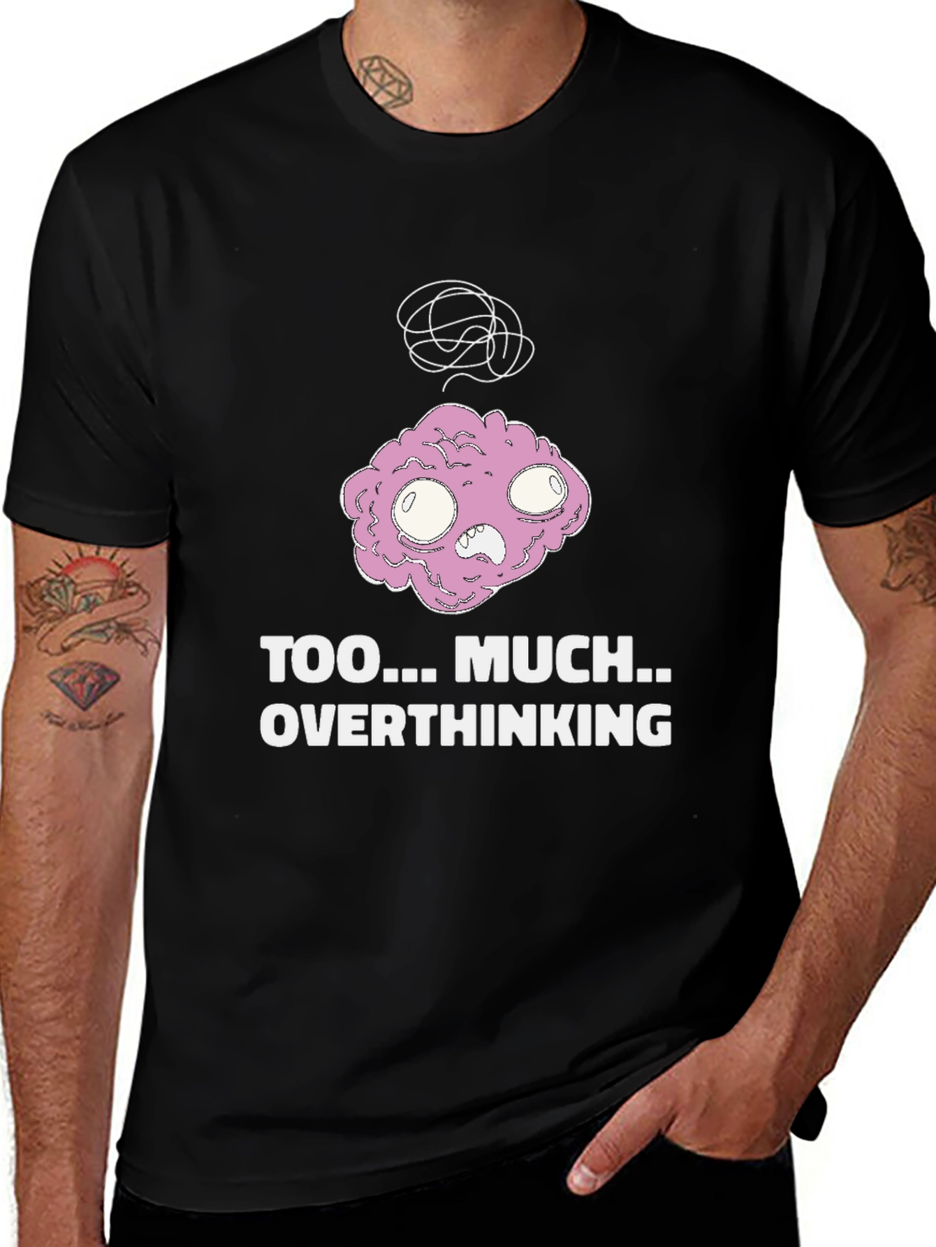Overthinking Graphic Tee - Soft Cotton Blend
