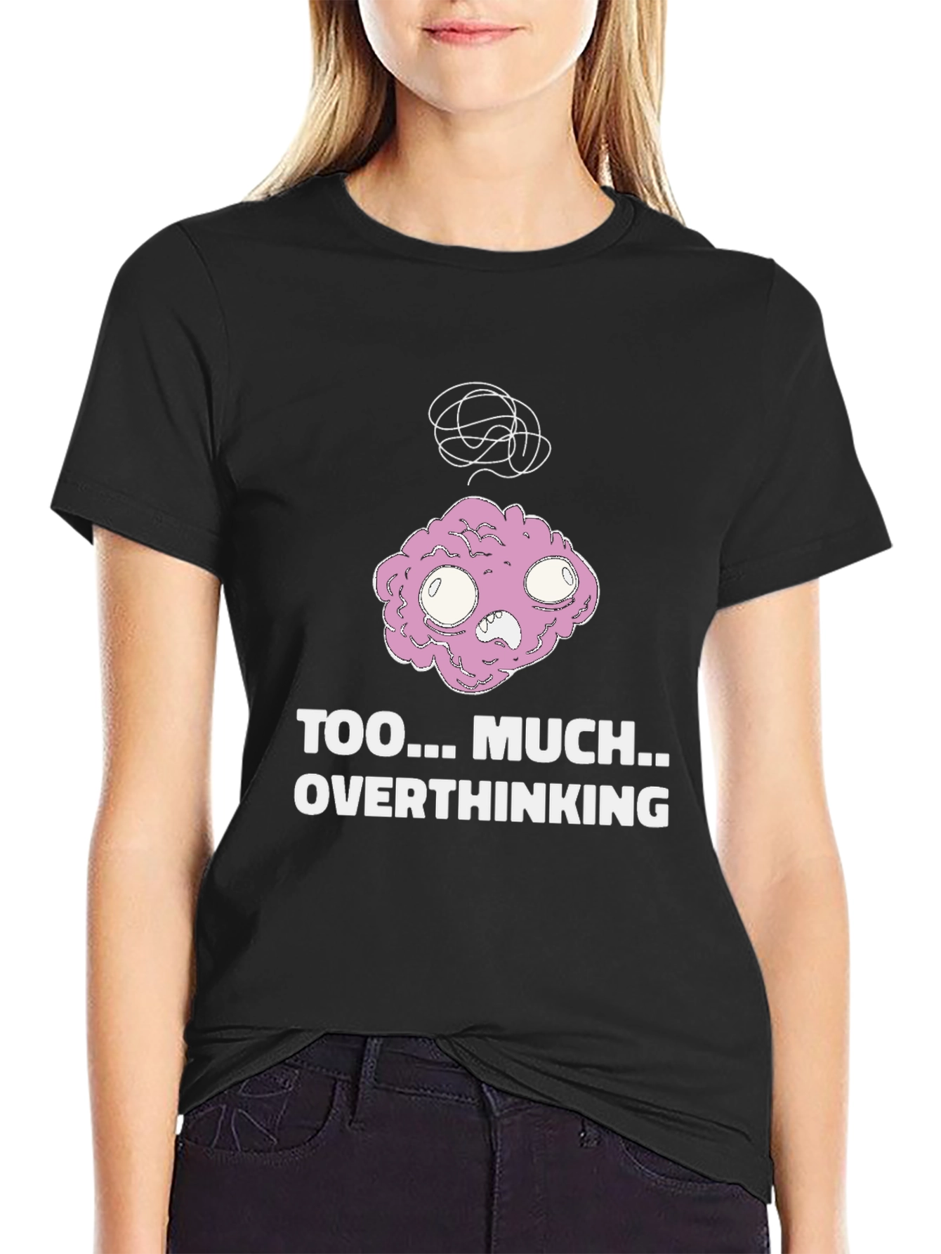 Overthinking Graphic Tee - Soft Cotton Blend