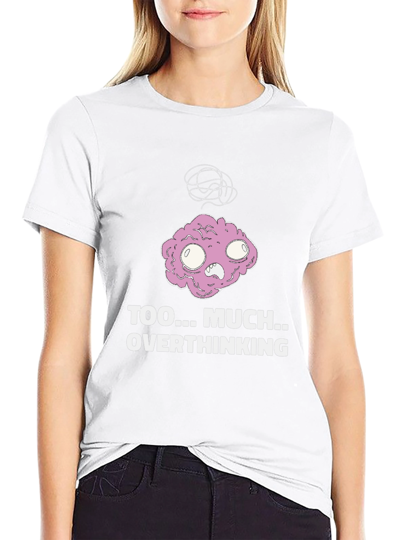 Overthinking Graphic Tee - Soft Cotton Blend