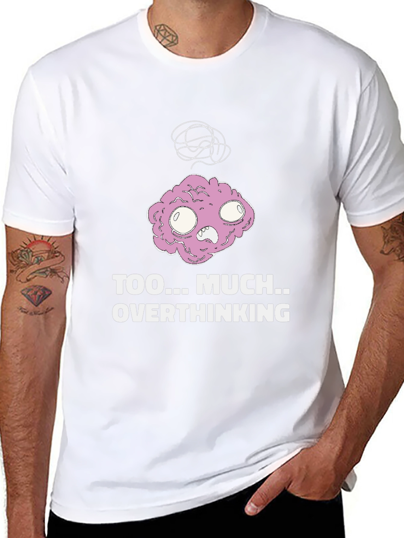 Overthinking Graphic Tee - Soft Cotton Blend