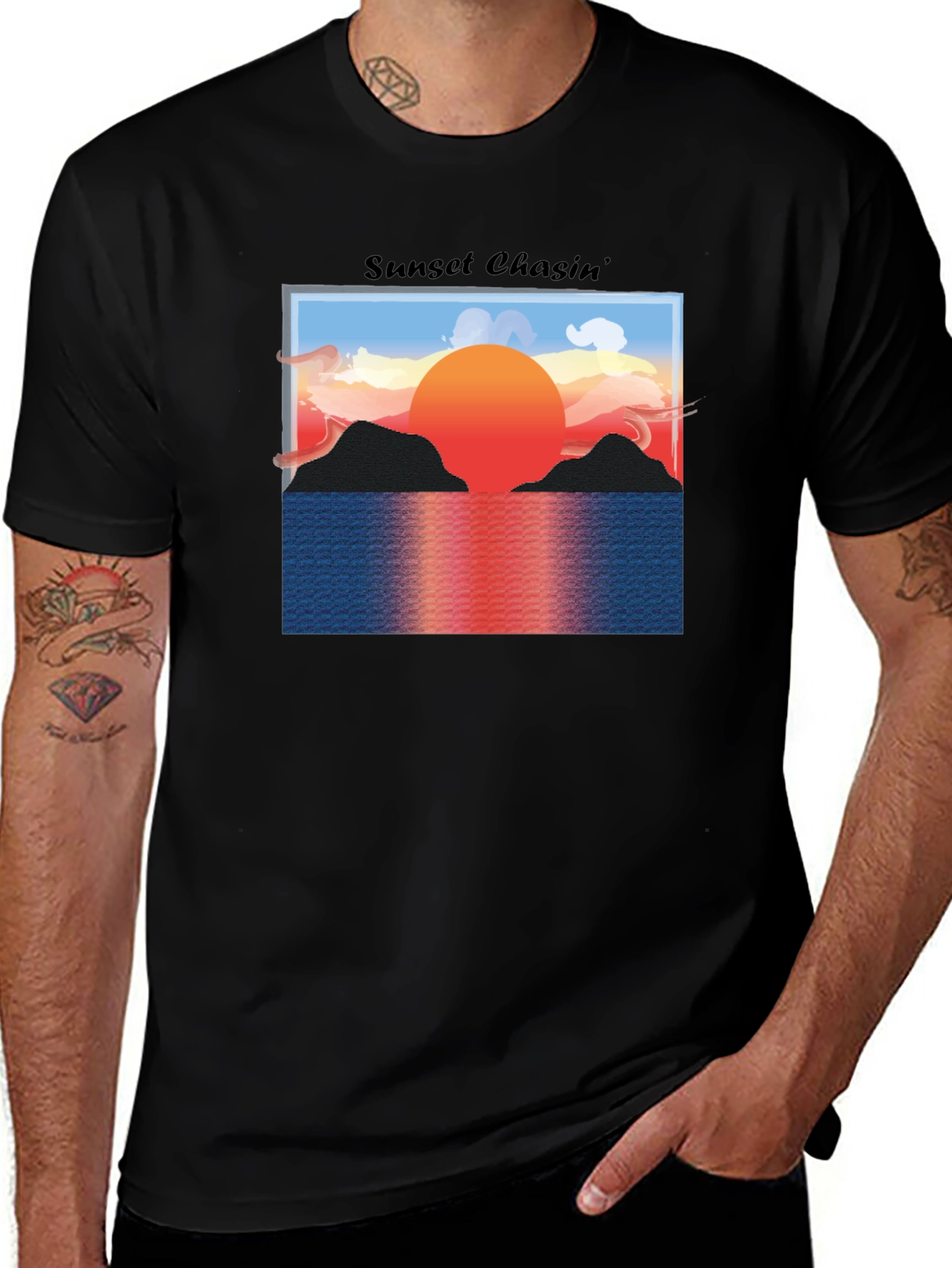 Sunset Chasin Graphic T-Shirt