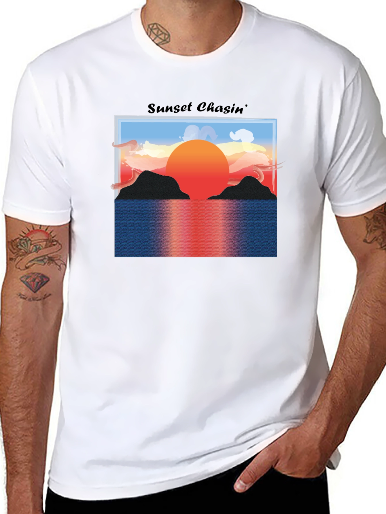 Sunset Chasin Graphic T-Shirt