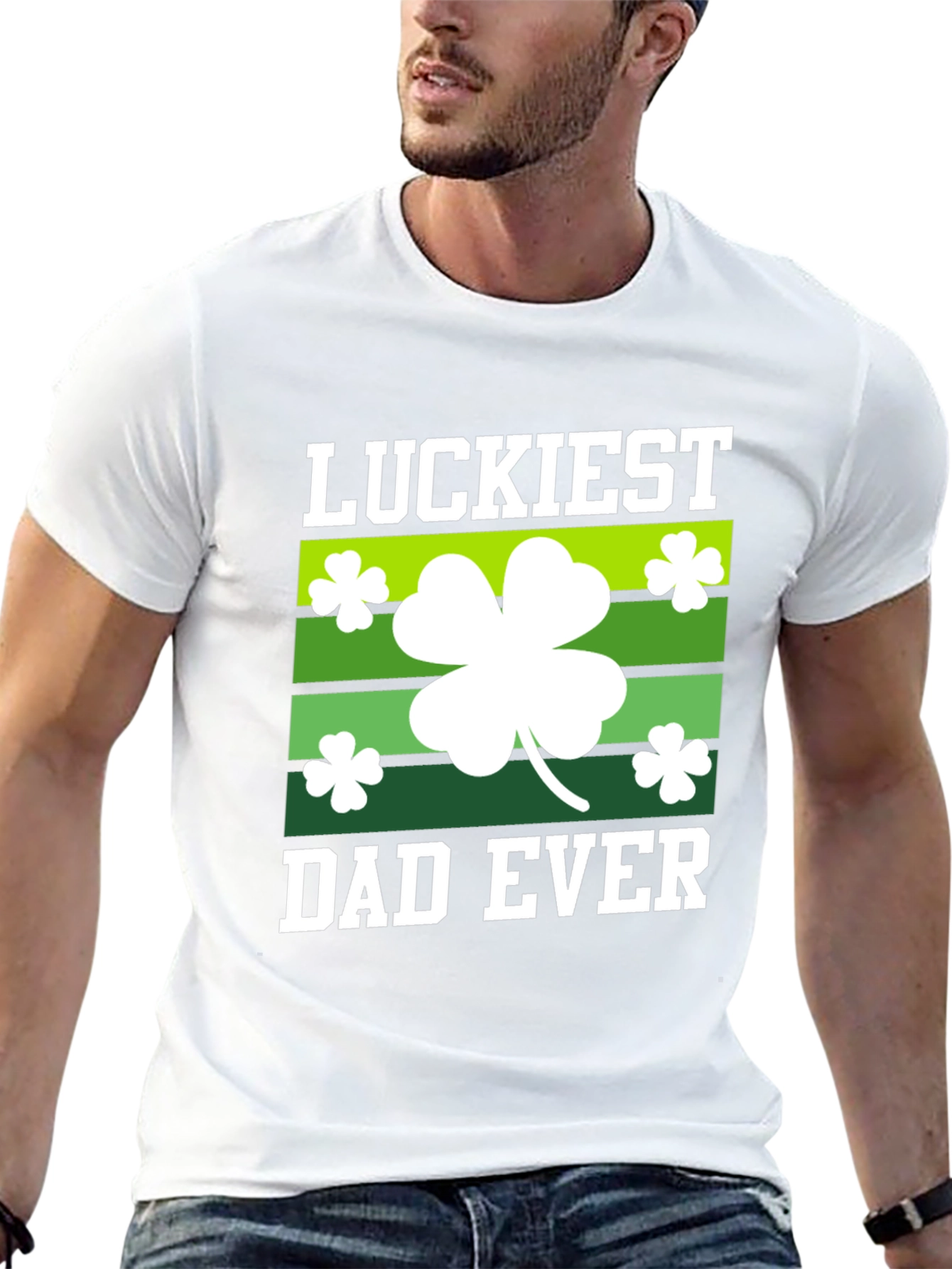 Luckiest Dad Ever St. Patricks Day T-Shirt