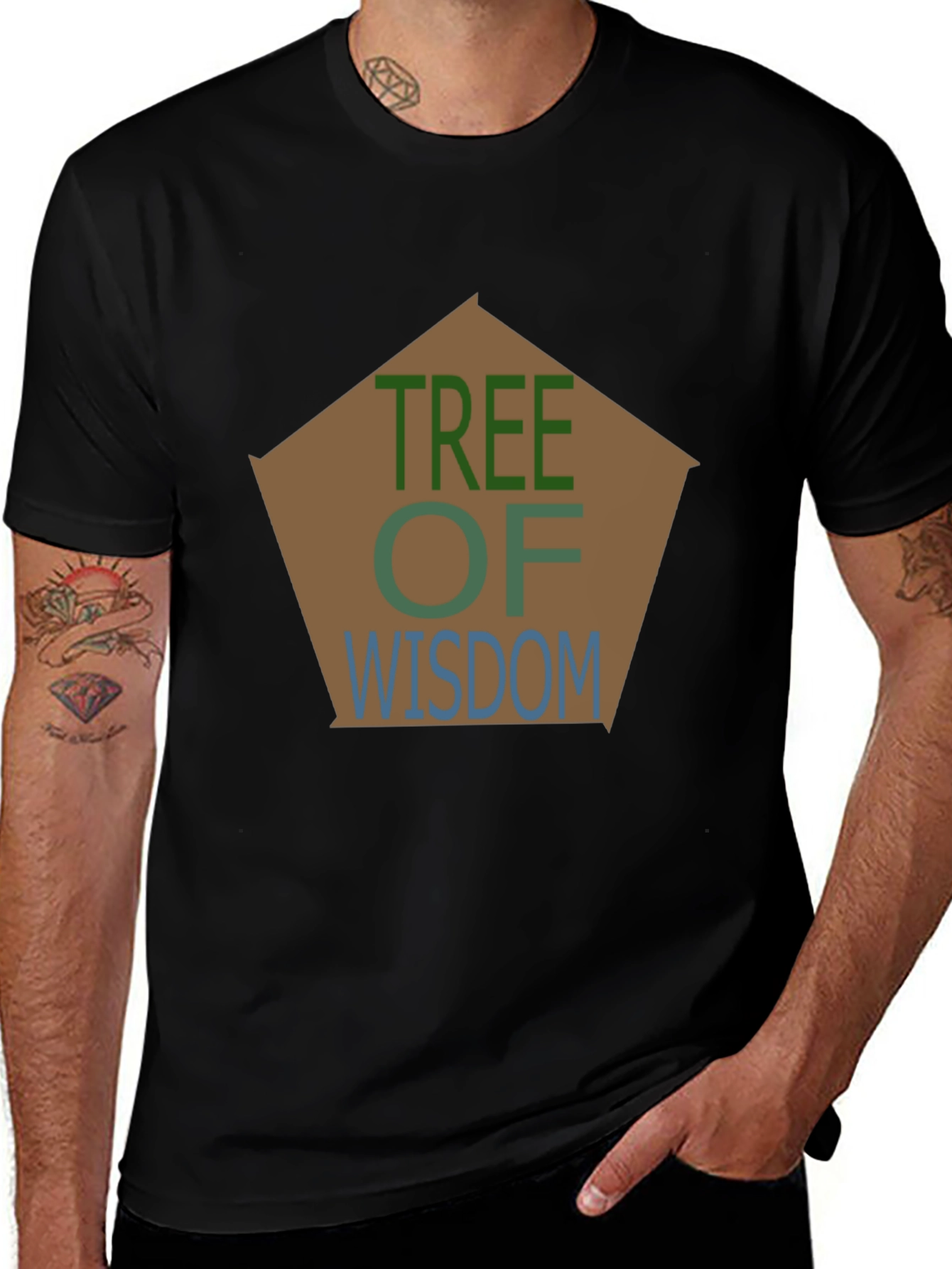 Tree of Wisdom Graphic T-Shirt - Classic Black Tee