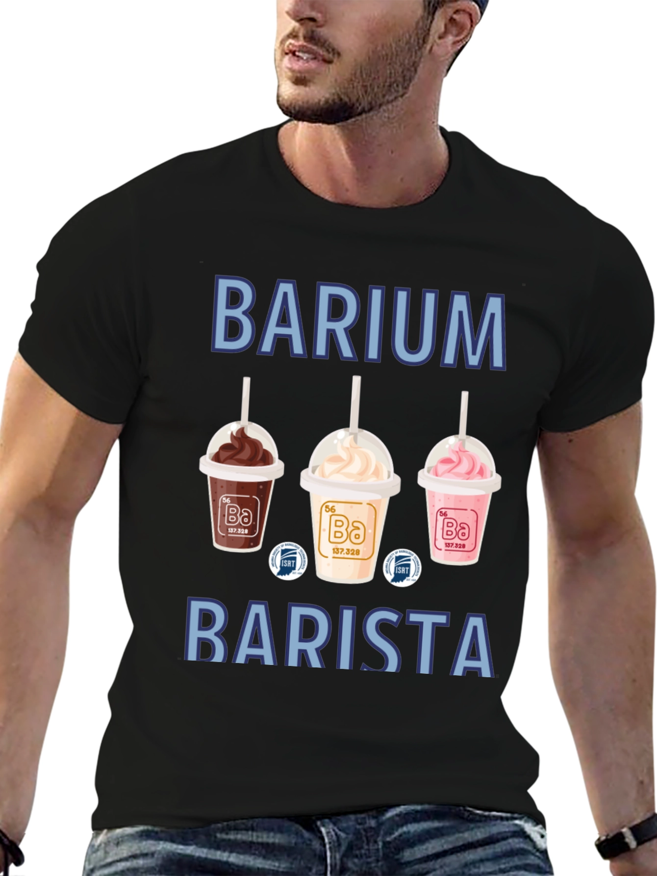 Barium Barista T-Shirt Science Pun