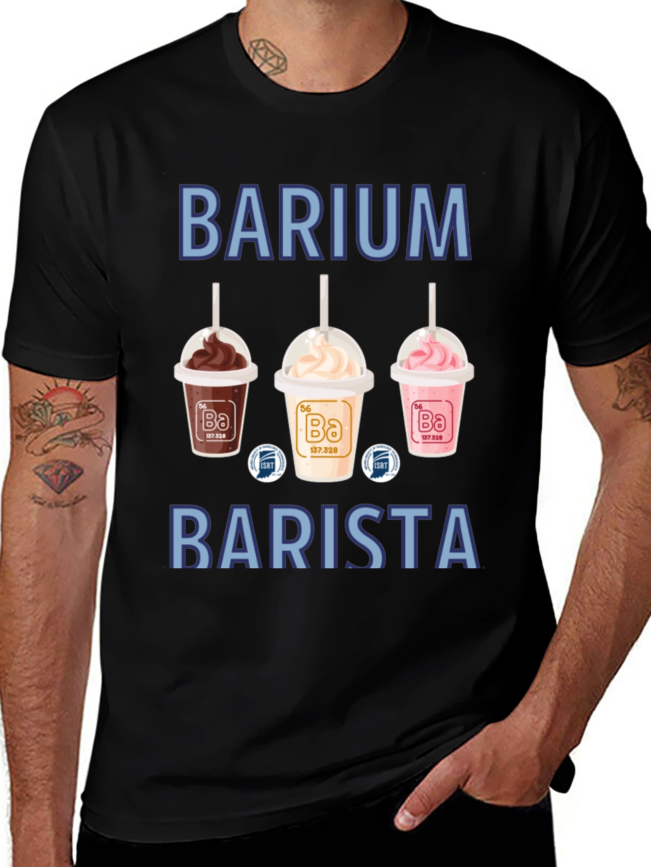 Barium Barista T-Shirt Science Pun