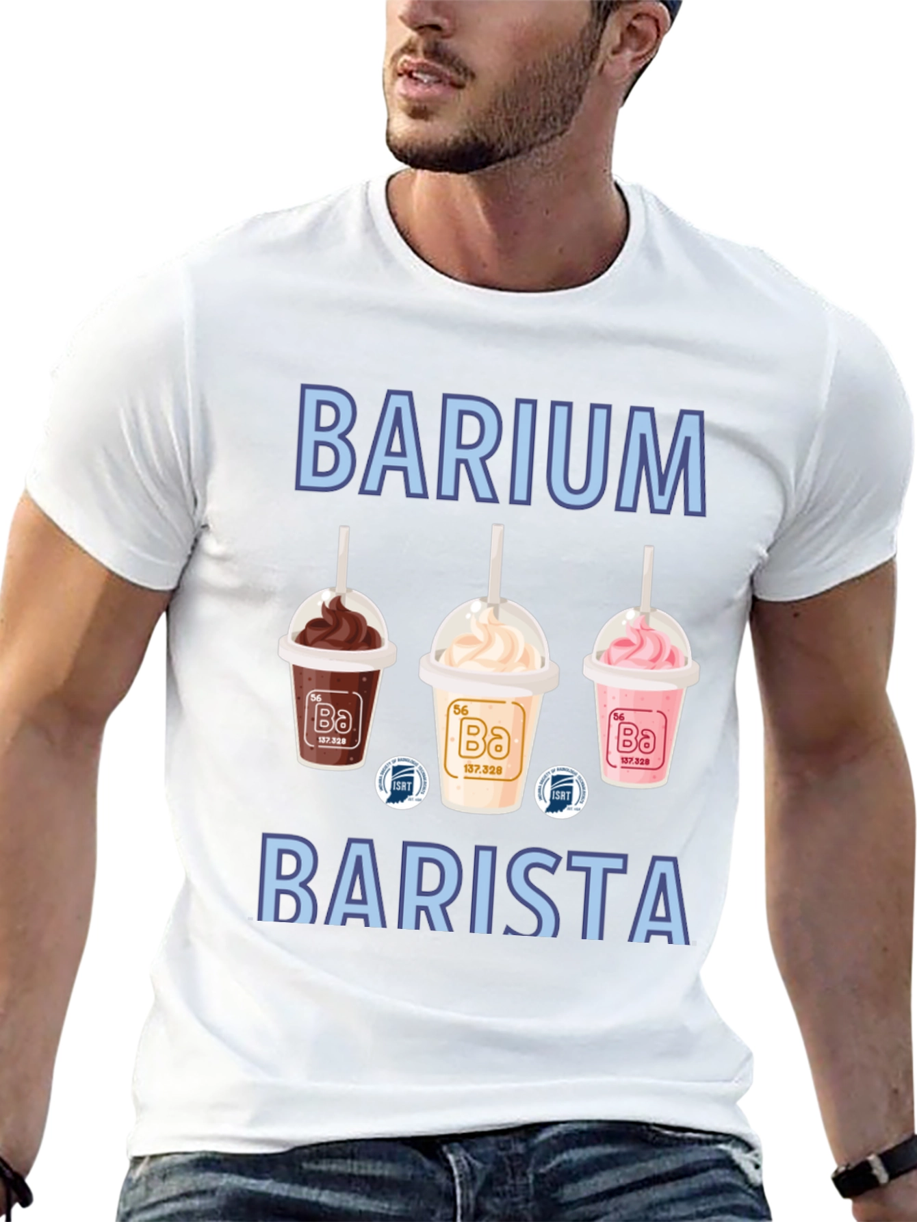Barium Barista T-Shirt Science Pun