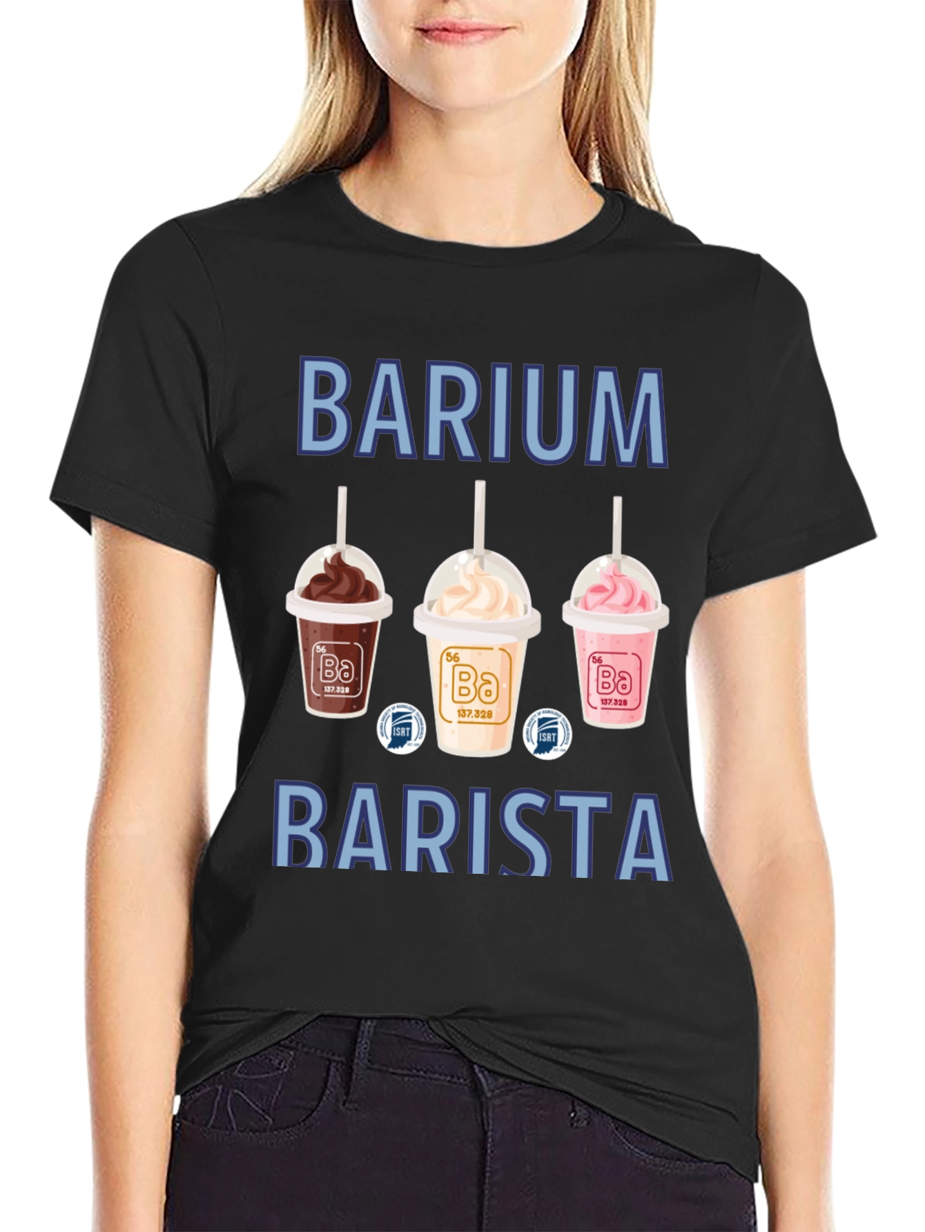 Barium Barista T-Shirt Science Pun