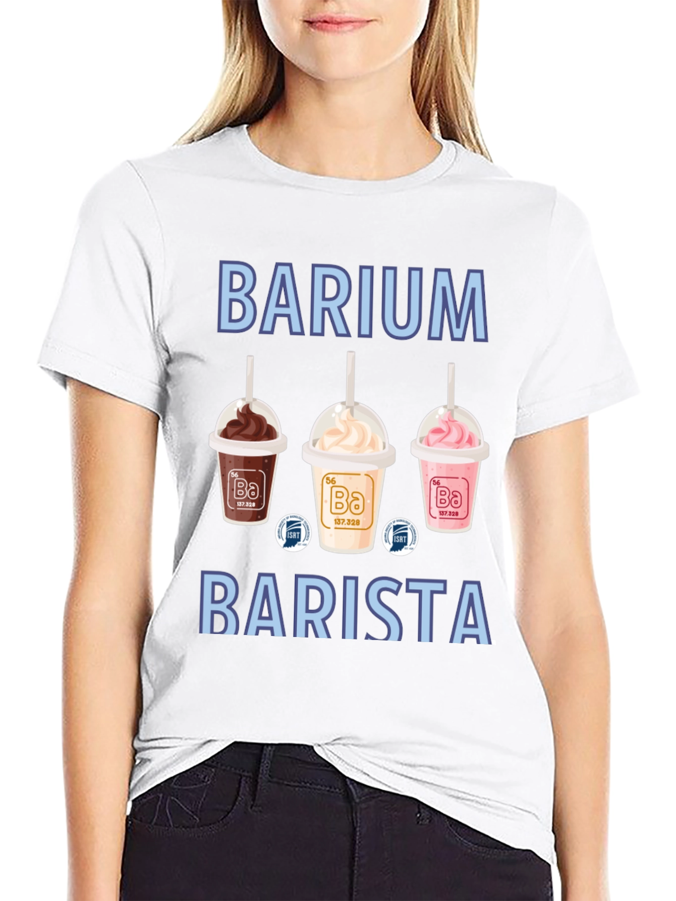 Barium Barista T-Shirt Science Pun
