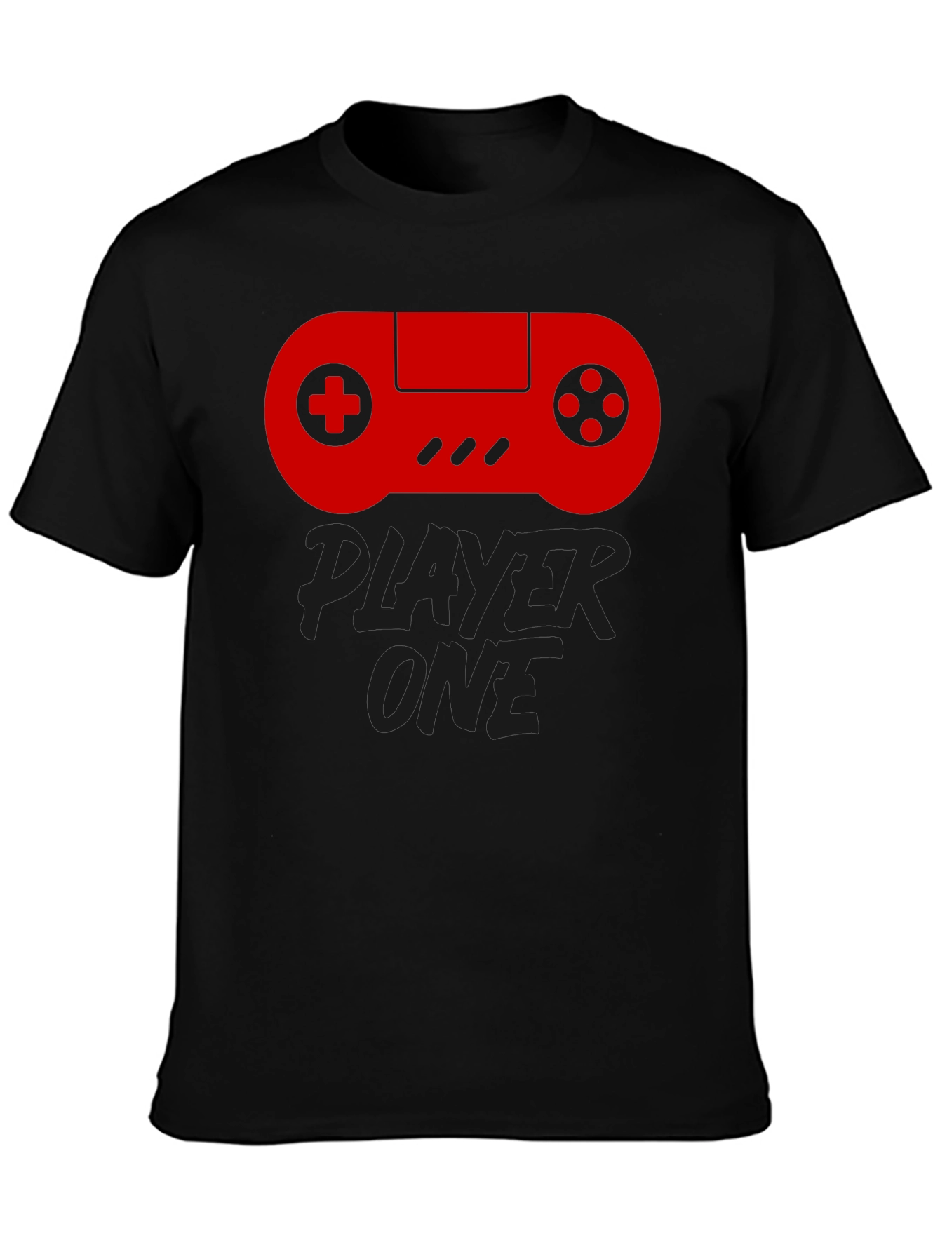 Player One Black Gaming T-Shirt