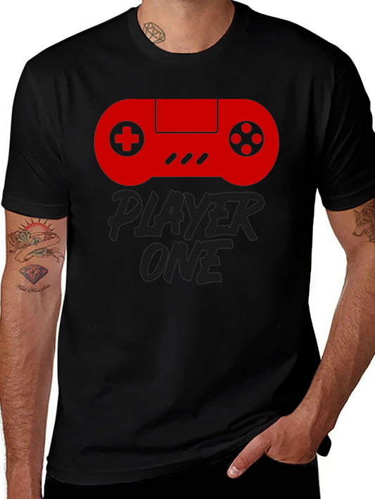 Player One Black Gaming T-Shirt