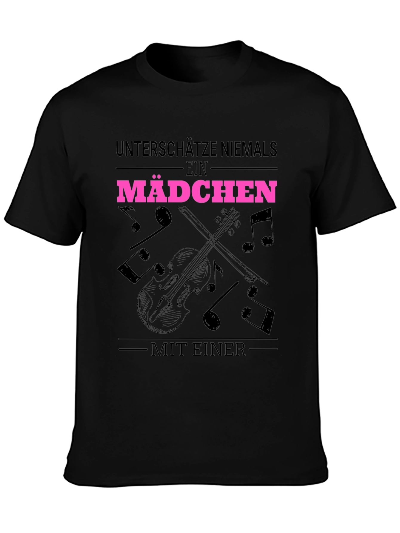 Unterschätze Niemals Ein Mädchen T-Shirt