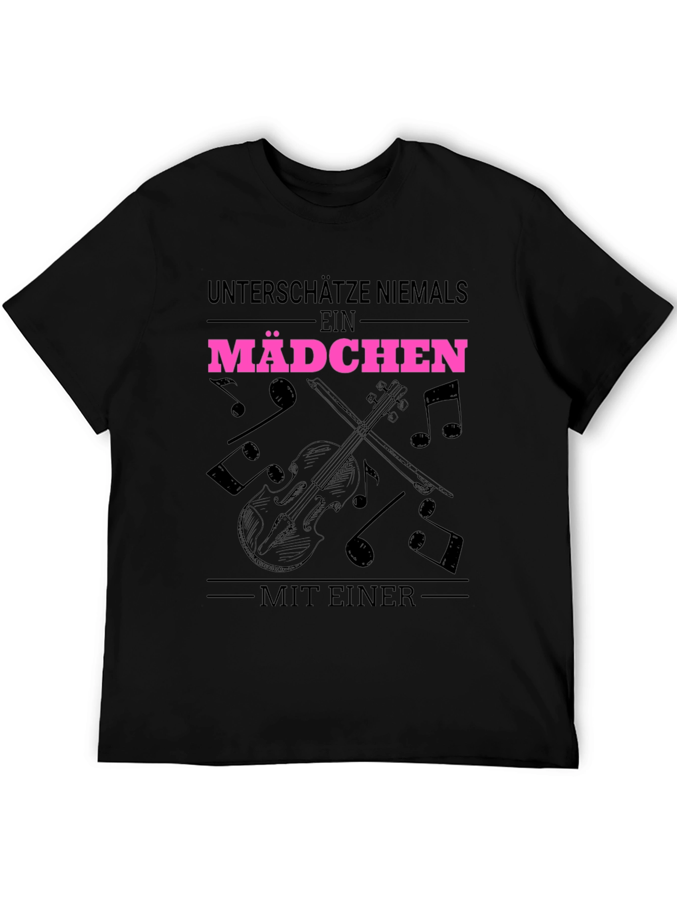 Unterschätze Niemals Ein Mädchen T-Shirt