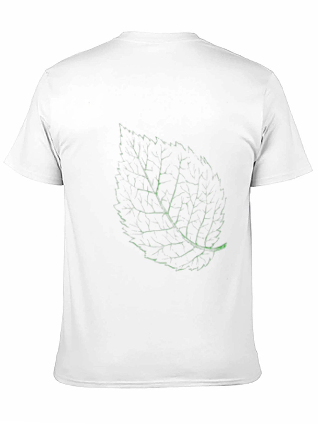 Leaf Print Crew Neck T-Shirt