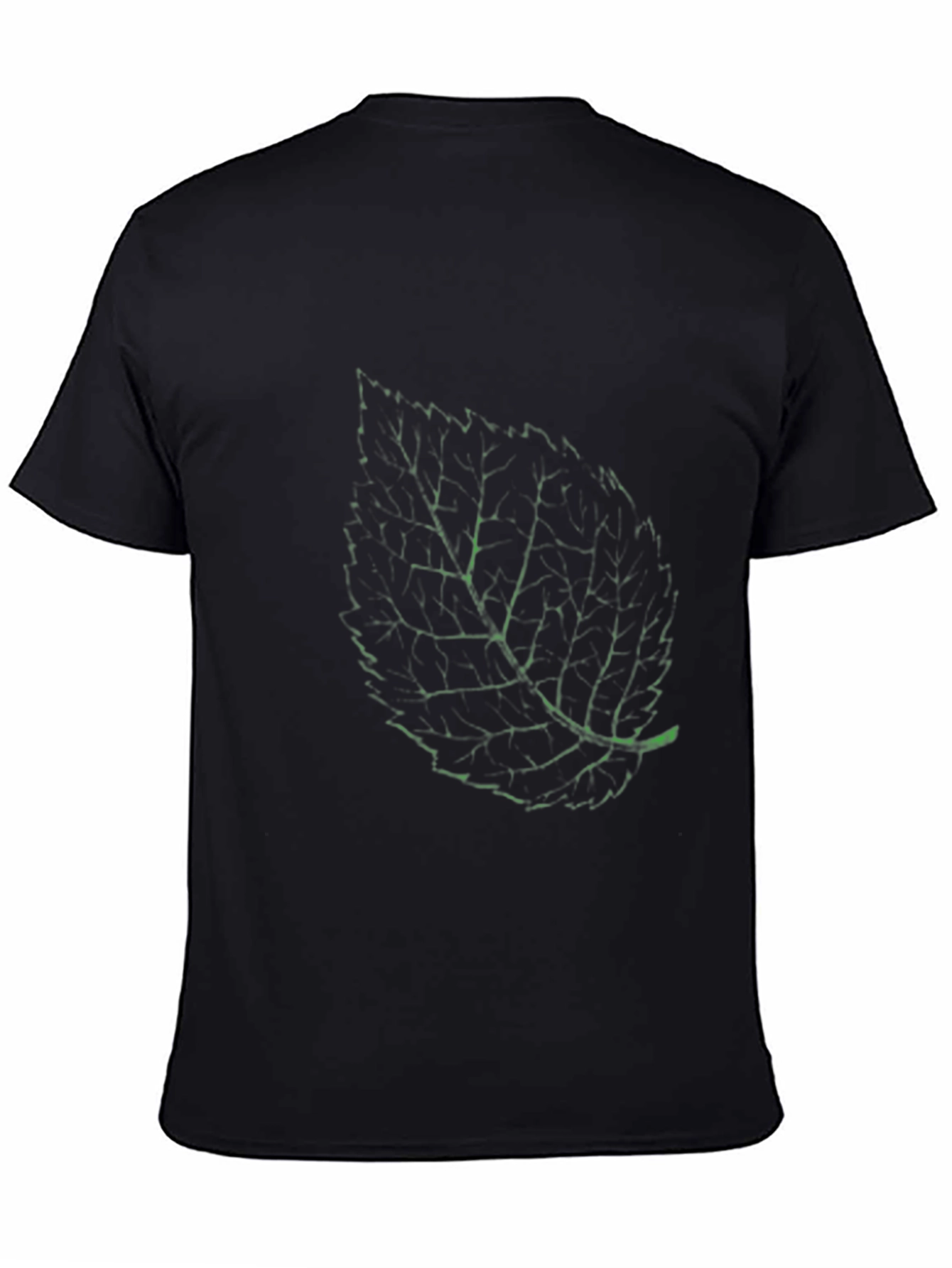 Leaf Print Crew Neck T-Shirt