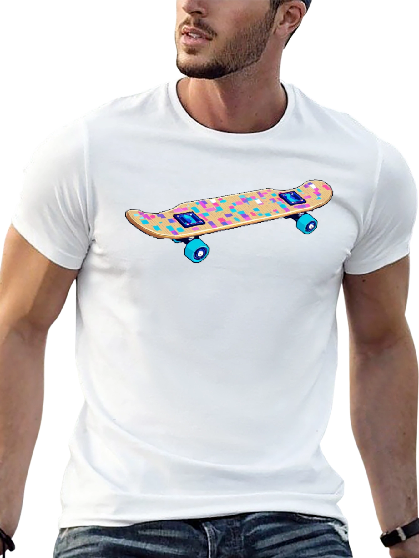 Skateboard Graphic Tee - Cool Casual Wear